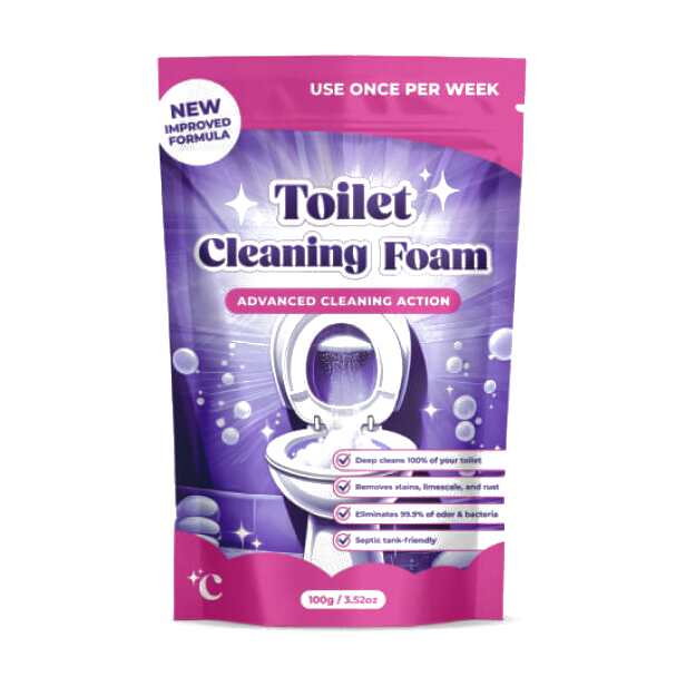 FizzClean toiletrenseskum pose